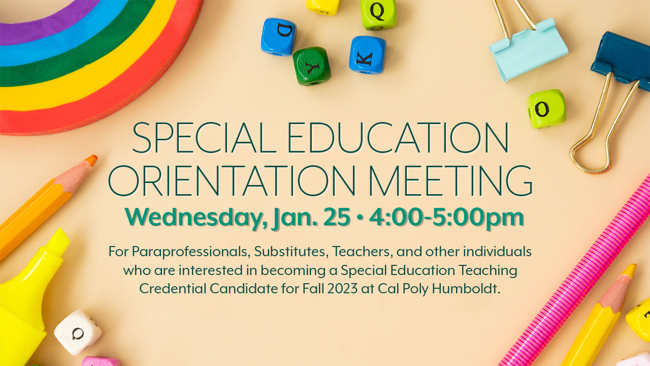 Special Education Orientation January 25