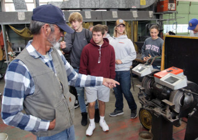 Paul Hurd Conducting a Safety talk with Arcata High School Students