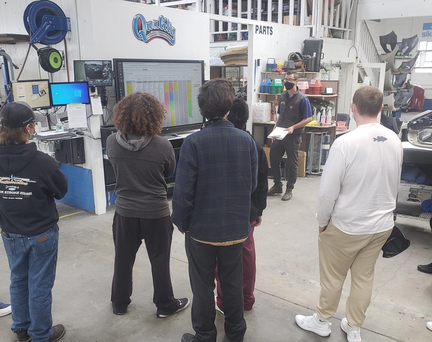 Quality Body Works Provides Tour for Eureka High Students Humboldt