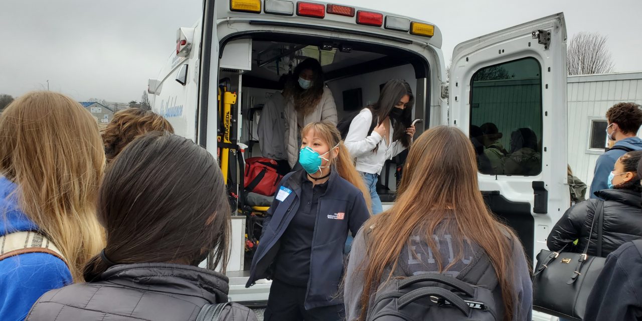 City Ambulance Visits Fortuna High Students