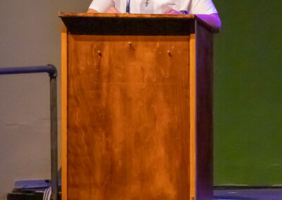 Jorge Mireles-Romero of Eureka High School speaks at the Seal of Biliteracy Awards