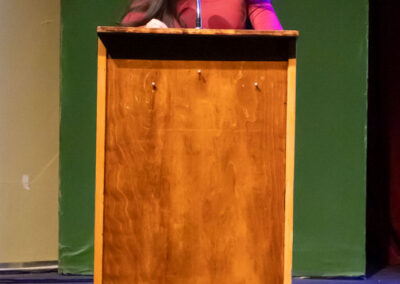 Alejandra Ramírez-Peralta of Academy of the Redwoods speaks at the Seal of Biliteracy Awards