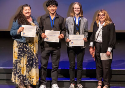 Students with their Seal of Biliteracy Awards