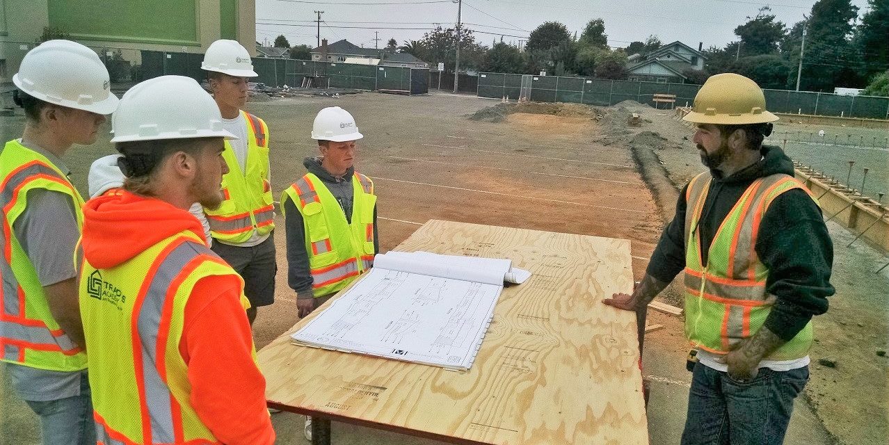 Eureka High Students Tour New AG Building Construction Site