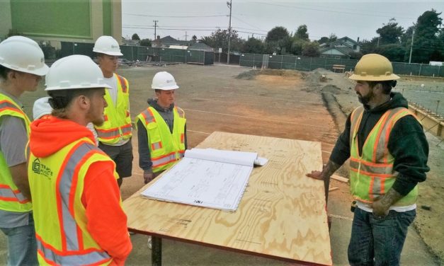 Eureka High Students Tour New AG Building Construction Site