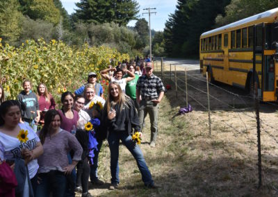Resource Rally Students take an agriculture tour in Pepperwood