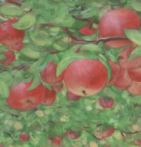 Artwork by Thao Le Khac featuring apples
