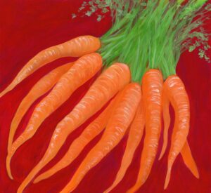 Artwork by Thao Le Khac featuring carrots