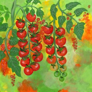 Artwork by Thao Le Khac featuring cherry tomatoes