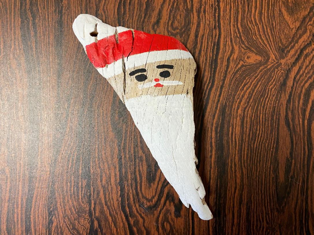 Driftwood Santa Claus Ornament
