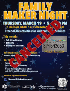 Cancelled Family Maker Night event