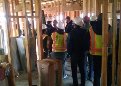 Students tour construction site