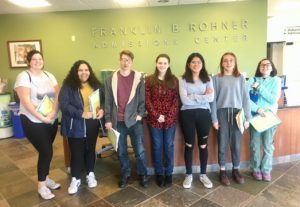 Students from Alder Grove at HSU's admission's desk