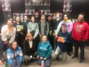 High School students visiting the HSU Journalism Department