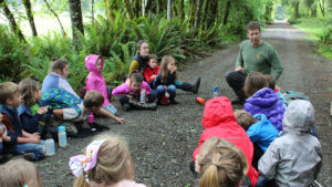 Students on an environmental education field trip