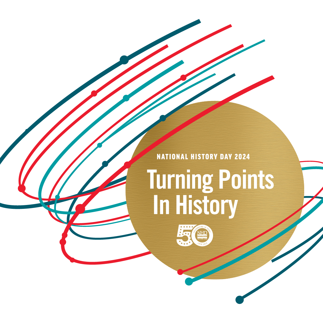 National History Day Theme Logo for 2024: Turning Points in History