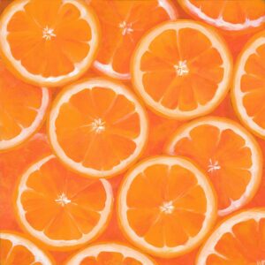 Artwork by Thao Le Khac featuring oranges