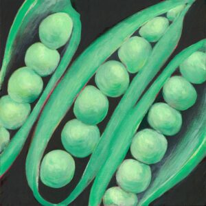Artwork by Thao Le Khac featuring peas