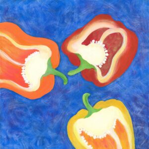 Artwork by Thao Le Khac featuring peppers