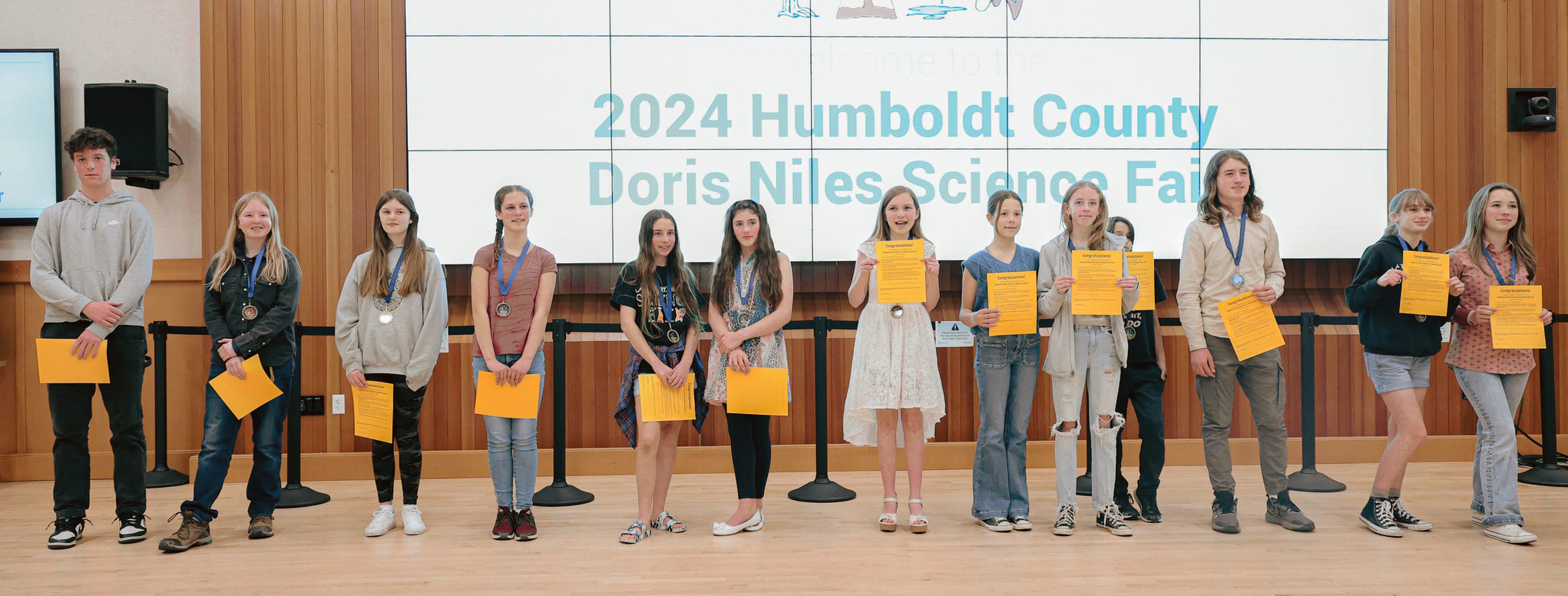 The winners of the 2024 Humboldt County Doris Niles Science Fair