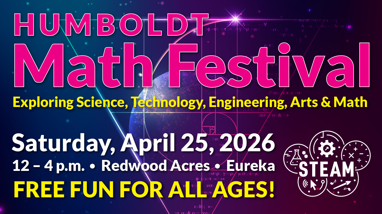 Humboldt Math Festival at Redwood Acres on April 25, 2026.