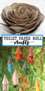 Make crafts with toilet paper