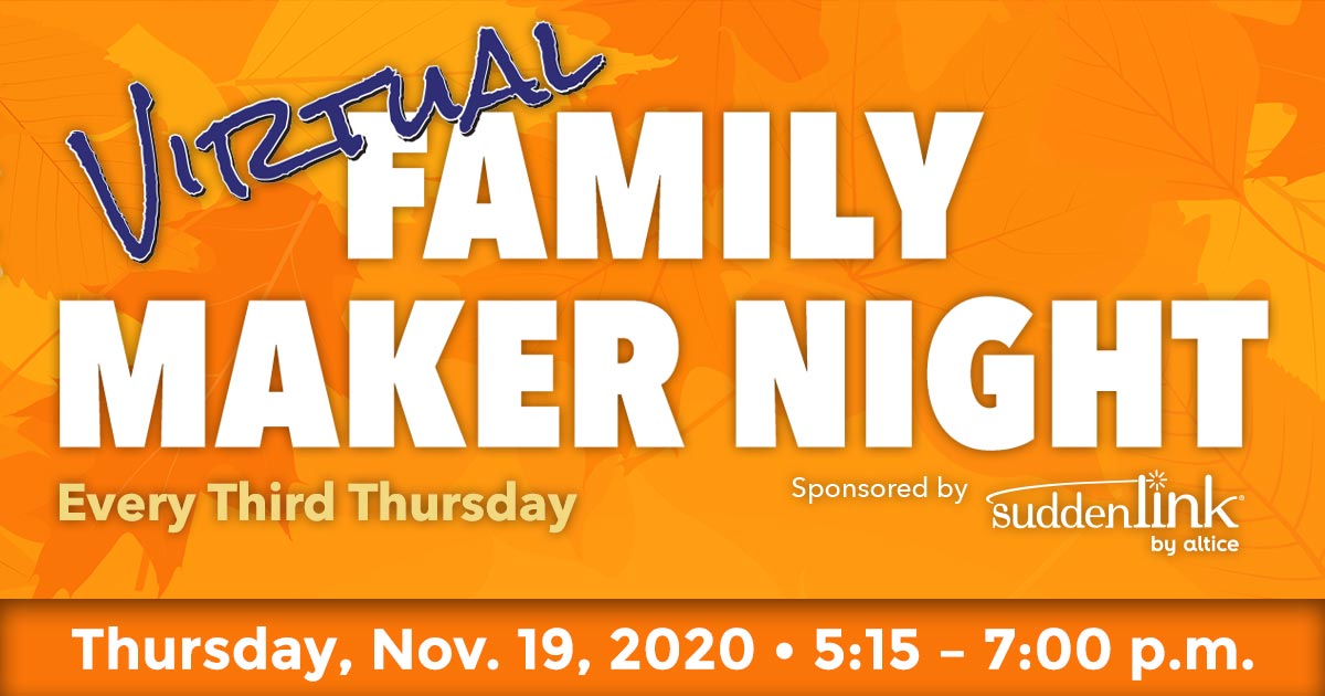 November Family Maker Night Facebook ad