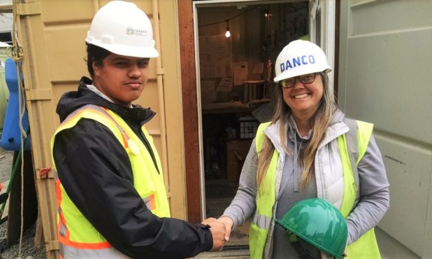 Trades Academy Tours New Veterans House Building With Danco