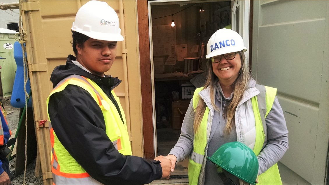 Trades Academy Tours New Veterans House Building With Danco