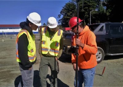 Students learn about construction