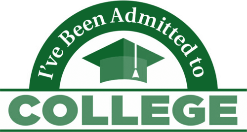 I've Been Admitted to College Logo
