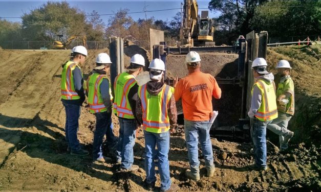 Trades Academy Students Visit Myrtle Culvert Replacement Project in Eureka