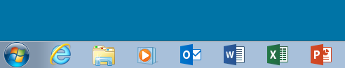 Repeat steps 1 and 2 until you have all the programs you want on your taskbar: 