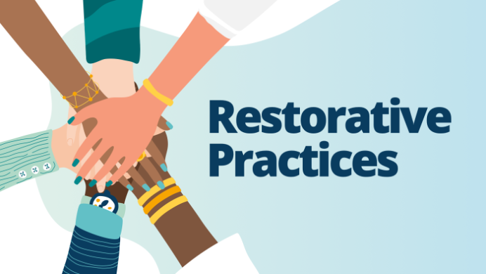 Restorative Practices represented by hands together