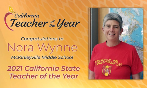 Local Teacher Nora Wynne Named a 2021 California Teacher of the Year