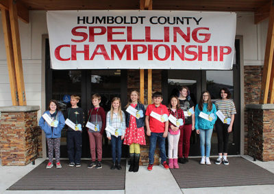 Event photo from 2019 Humboldt County Spelling Bee