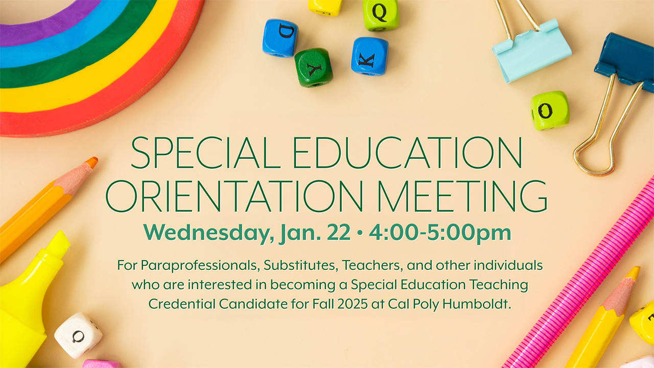 Special Education Orientation Meeting January 22