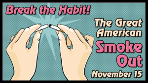 The Great American Smokeout is Nov. 15
