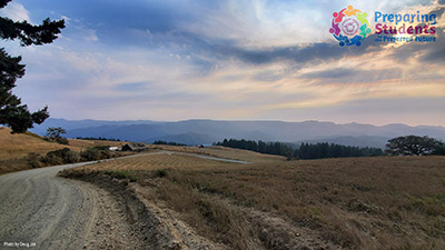 Thumbnail of Zoom background featuring Bald Mountain Road, taken by Doug Lee.