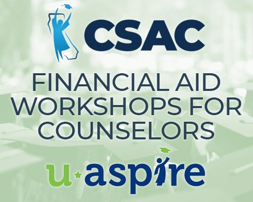 Financial Aid Workshops for Counselors